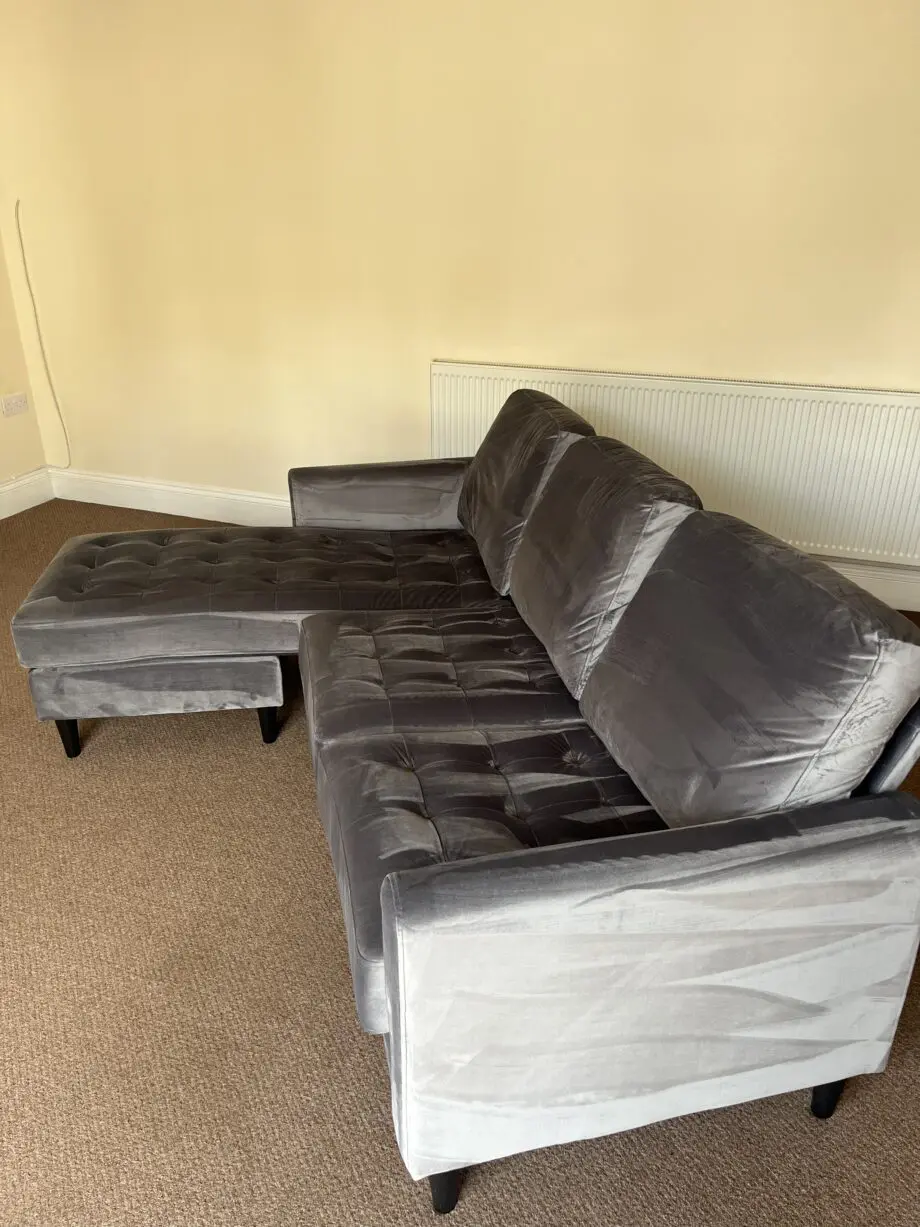 Wayfair Charcoal Grey Reversible Corner Sofa
