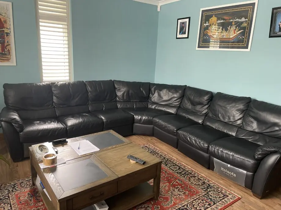 Italsofa black Sofa