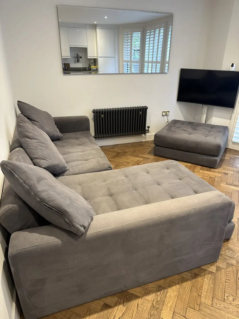 Large corner sofa from Darlings of Chelsea