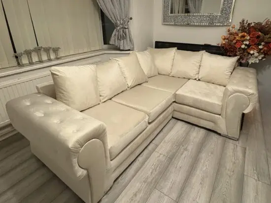 Cream corner sofa