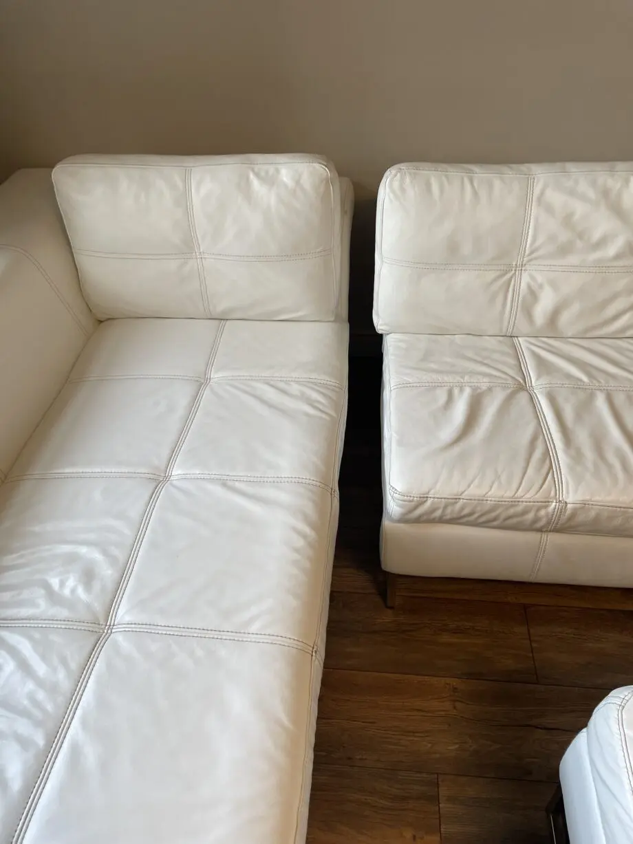 Leather corner sofa
