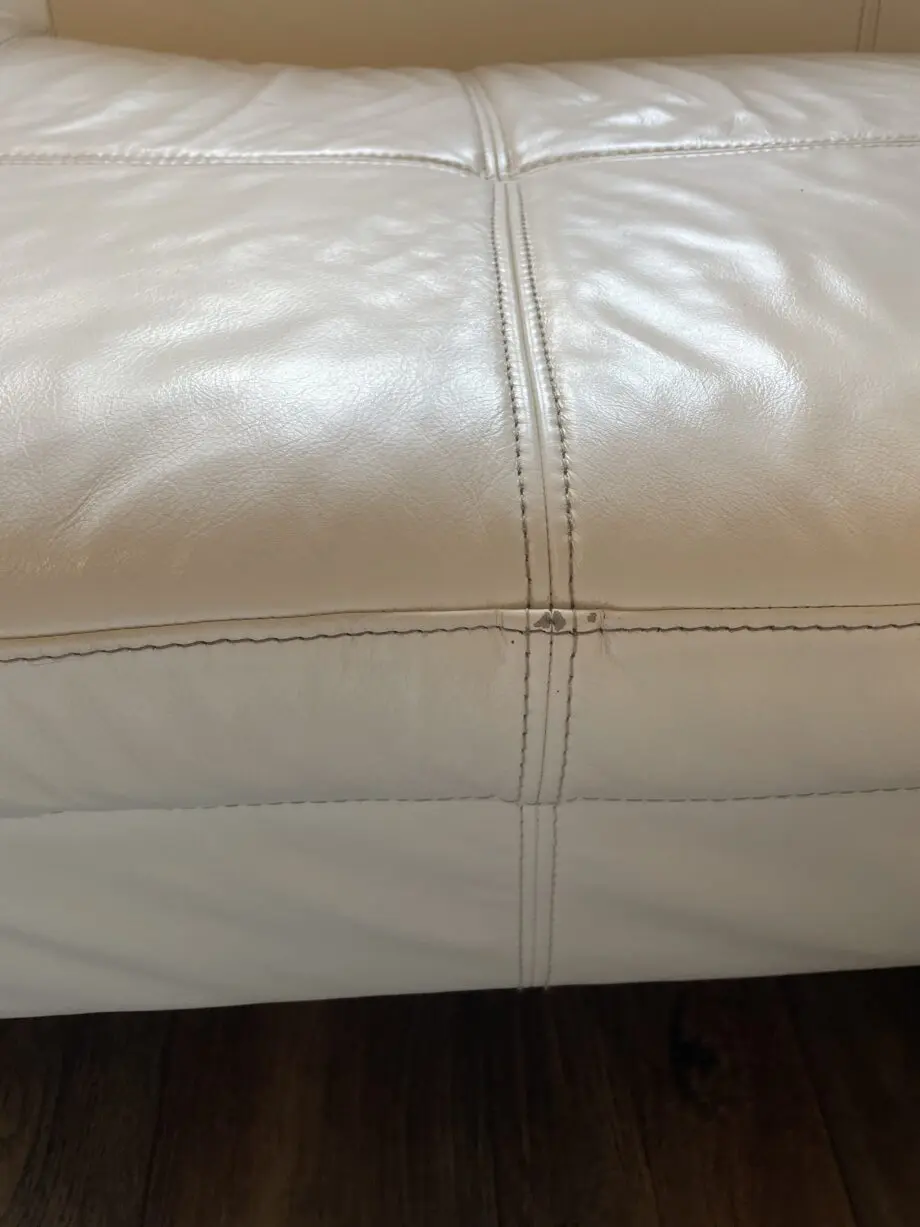 Leather corner sofa