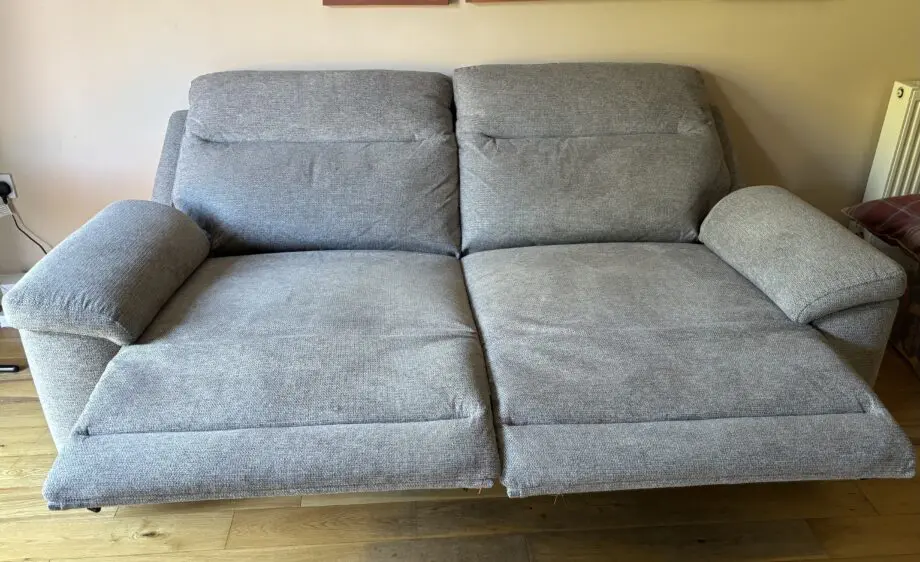 DFS Braidee - 3 seater power plus recliner in grey