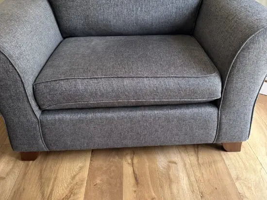 Westbridge Furniture Abbey Love Seat Charcoal