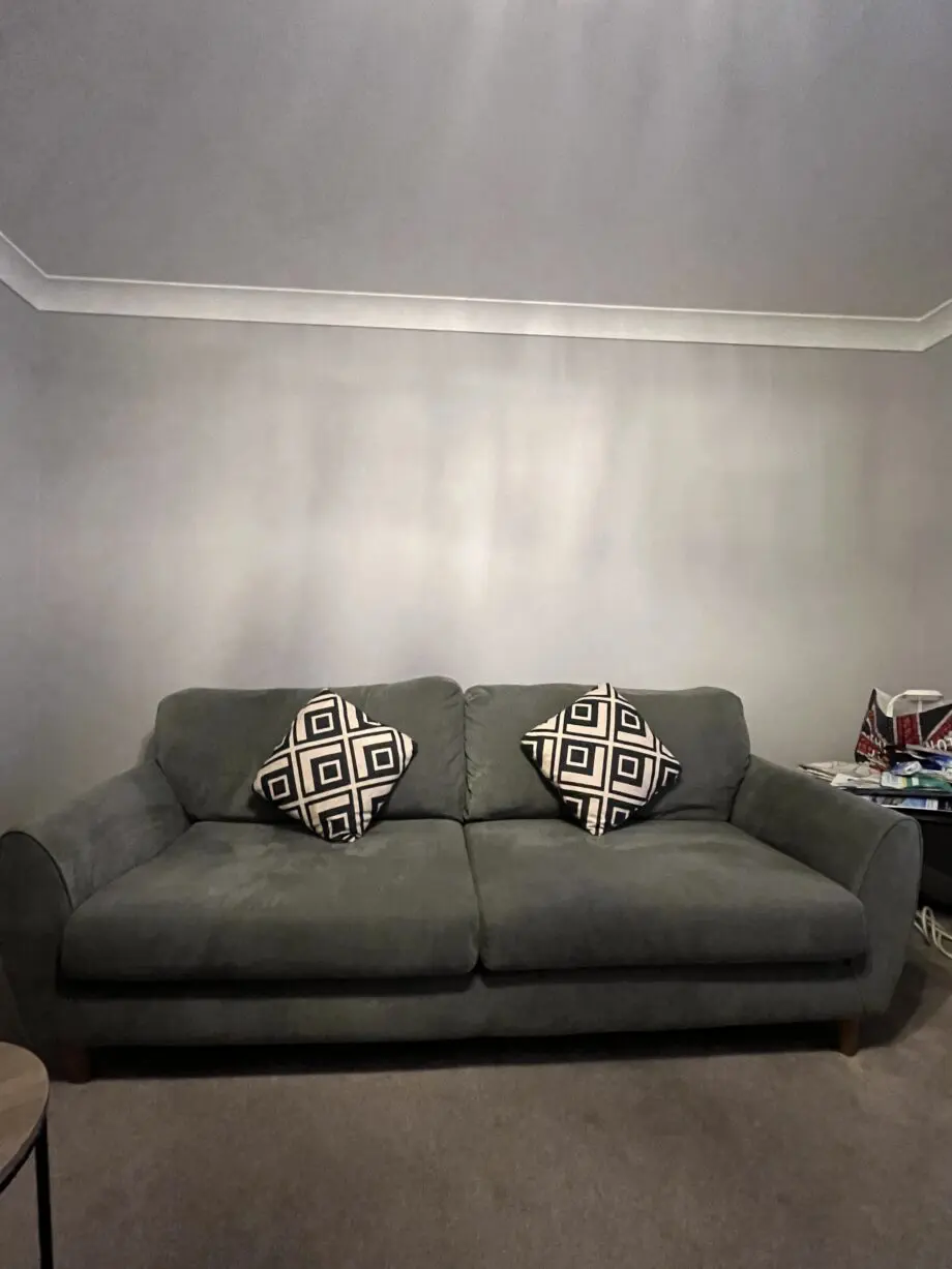 Oak 4 Seater Sofa Granite