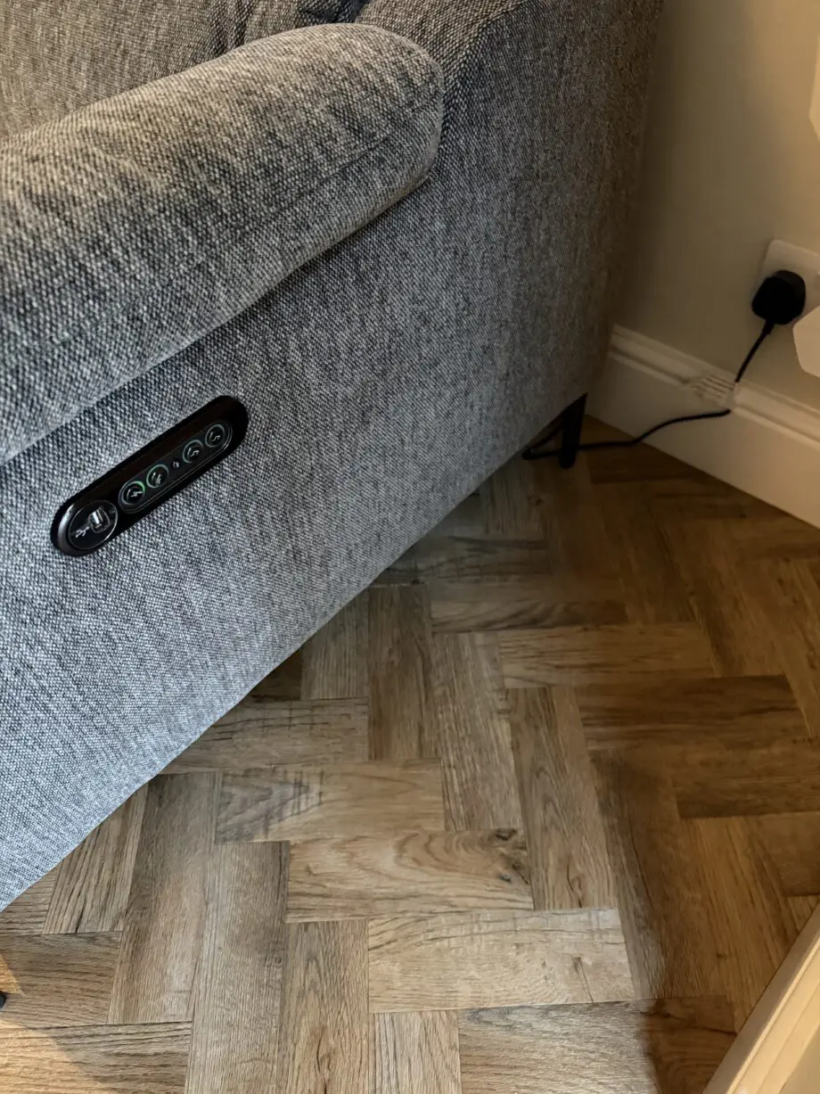 DFS charcoal Soren sofa