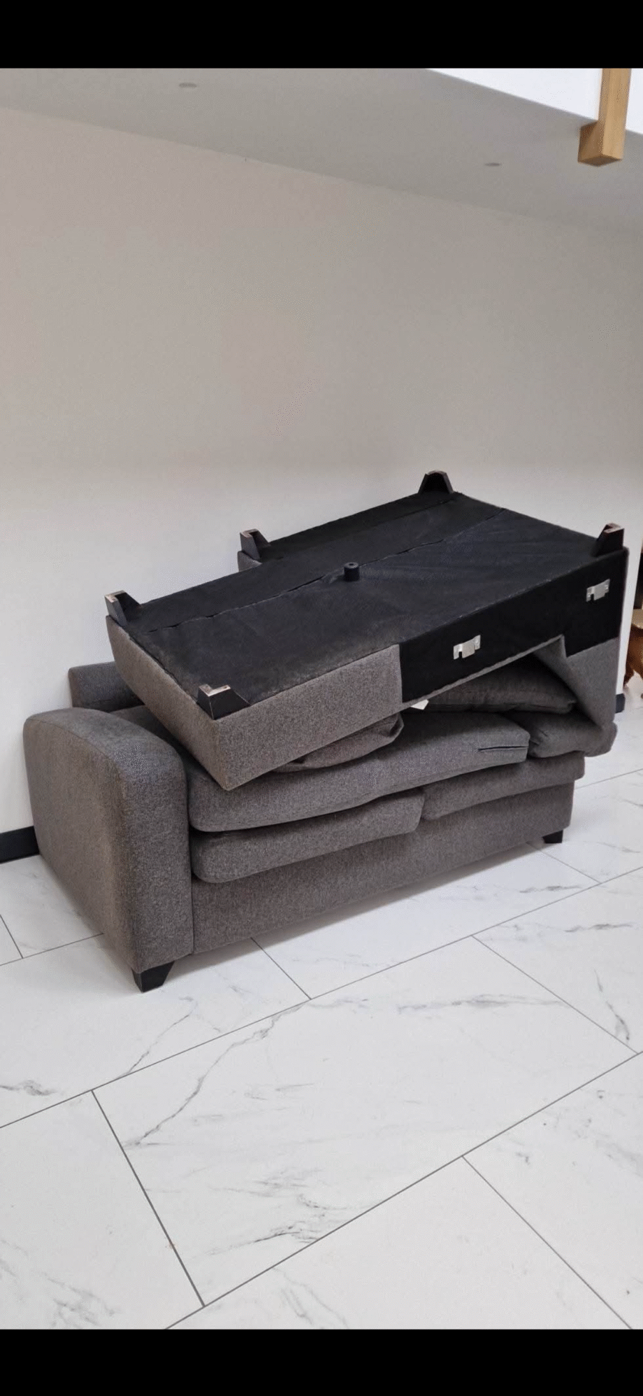 Grey DFS sofa