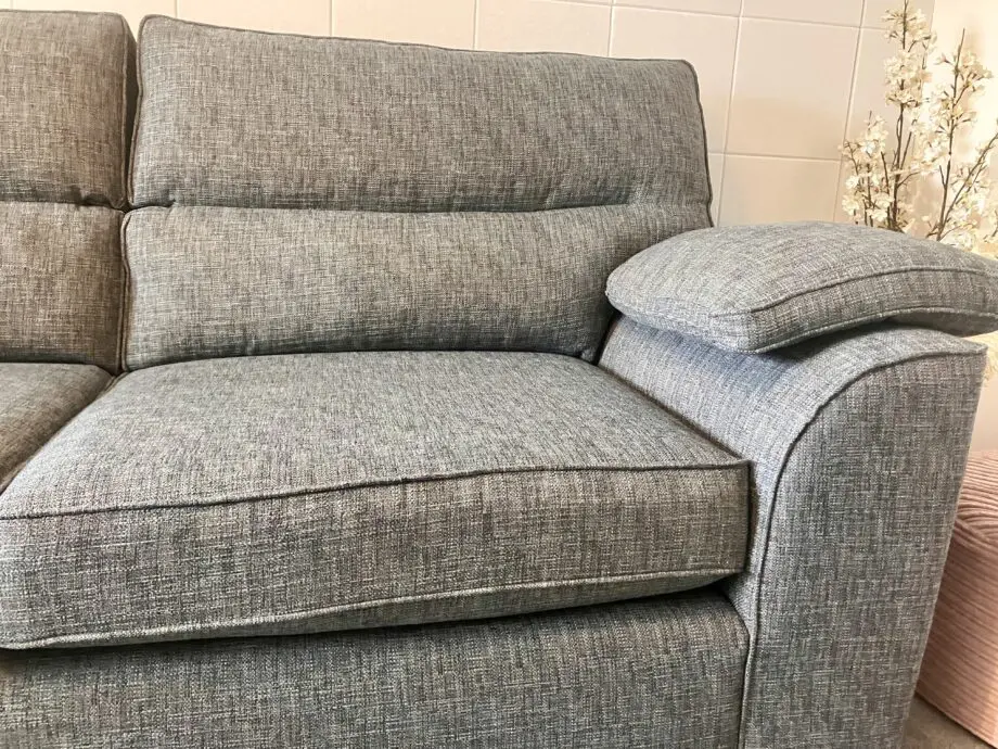 NEXT blue fabric three seater sofa