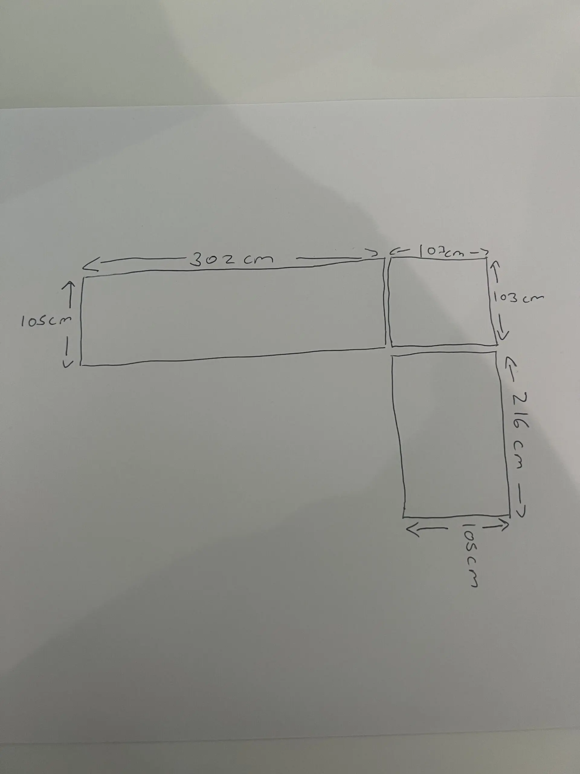 Handmade bespoke leather corner sofa like new