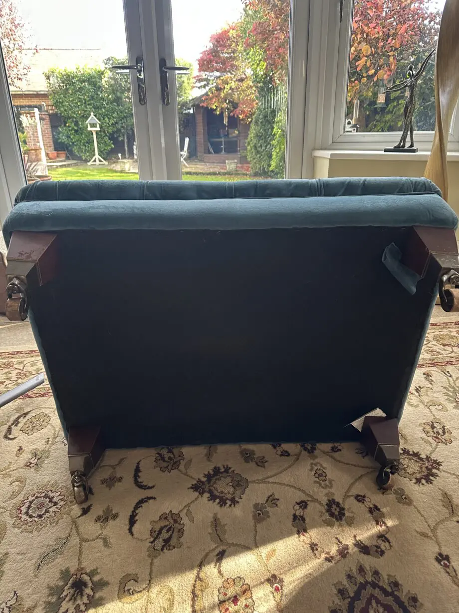 Teal 3 seater sofa