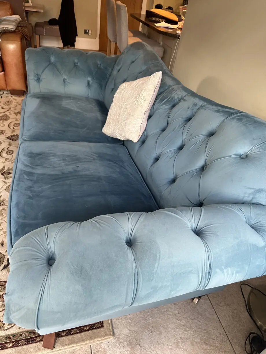Teal 3 seater sofa