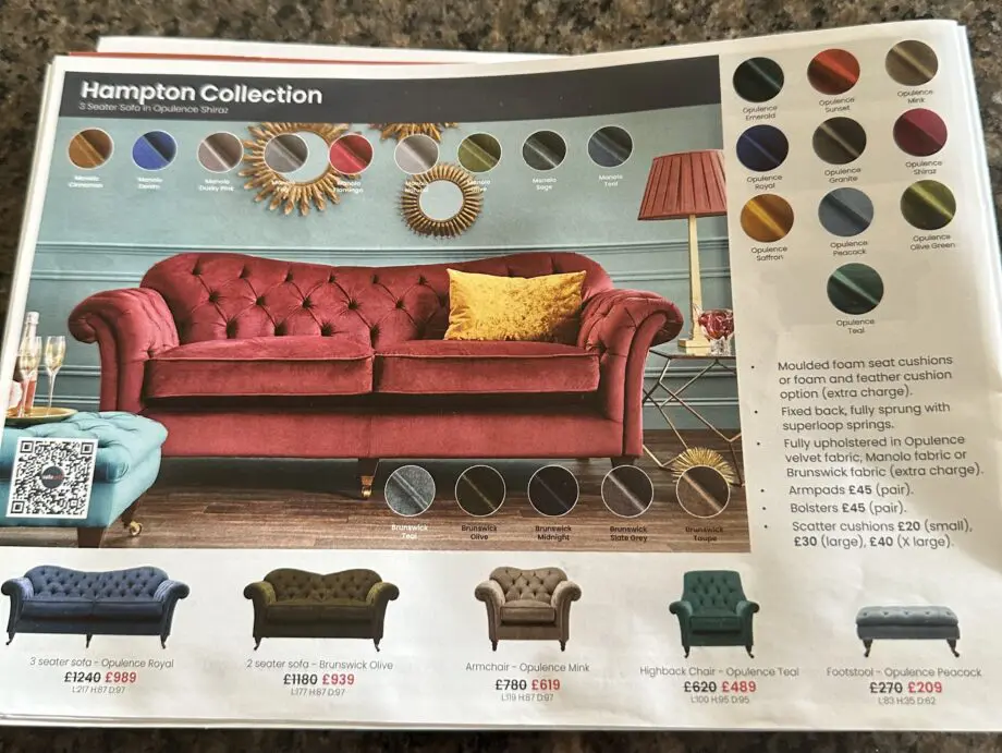 Teal 3 seater sofa