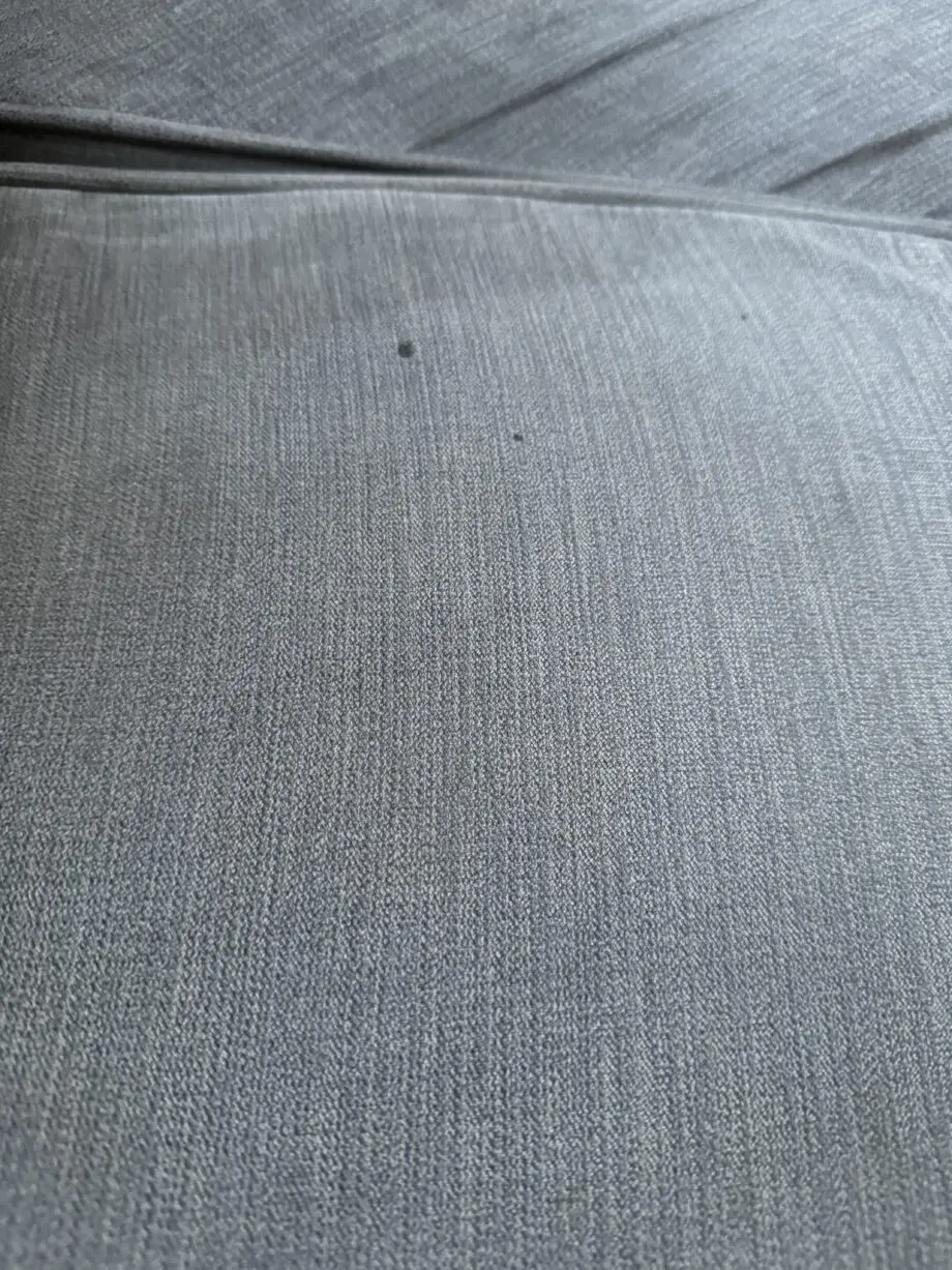Made.com grey corner curve sofa