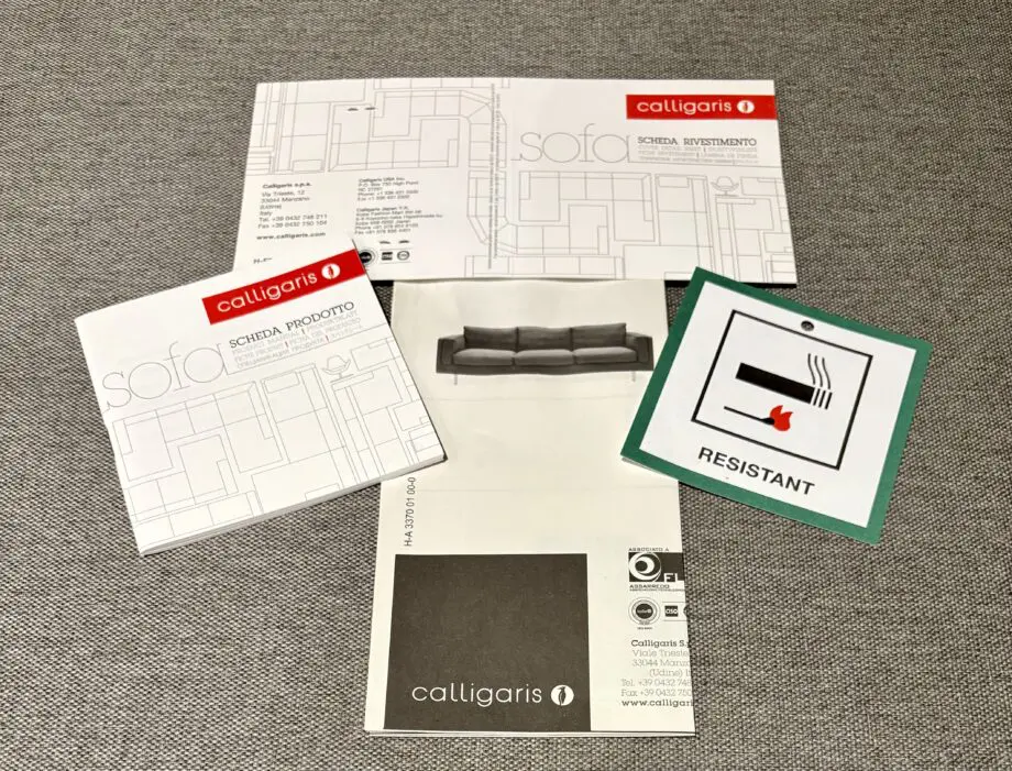 Luxury Italian Calligaris grey sofa set - Really comfortable, cost over £3,000