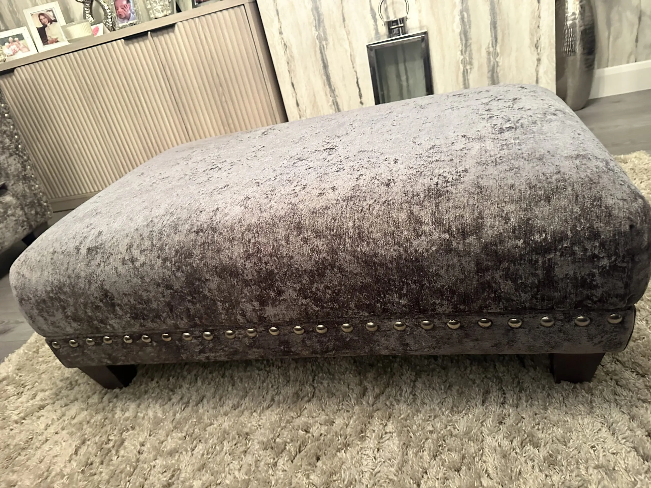 4 seater sofa , 2 seater snuggle chair and foot stool