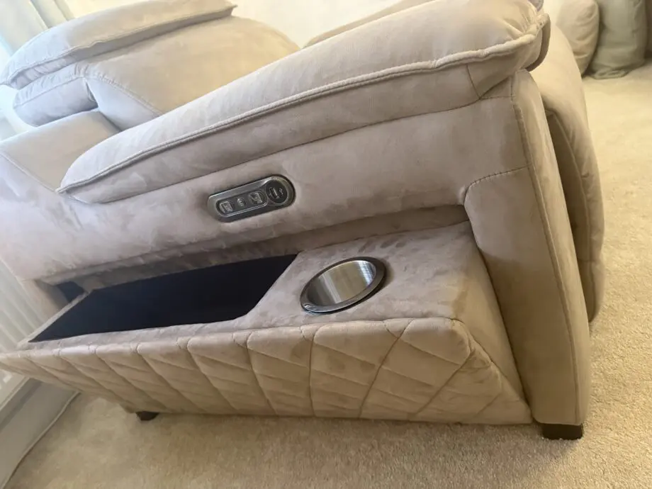 Sofology Benz Reclining Sofa, Chair and Footstool