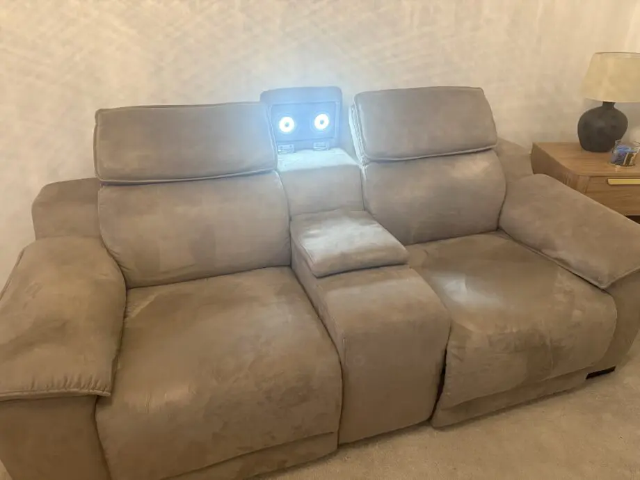 Sofology Benz Reclining Sofa, Chair and Footstool