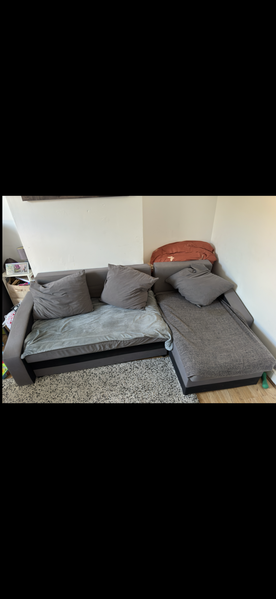 Grey 3-seater sofa