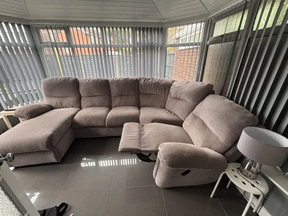 Lazy Boy Nevada Corner Sofa with chaise and manual recliner