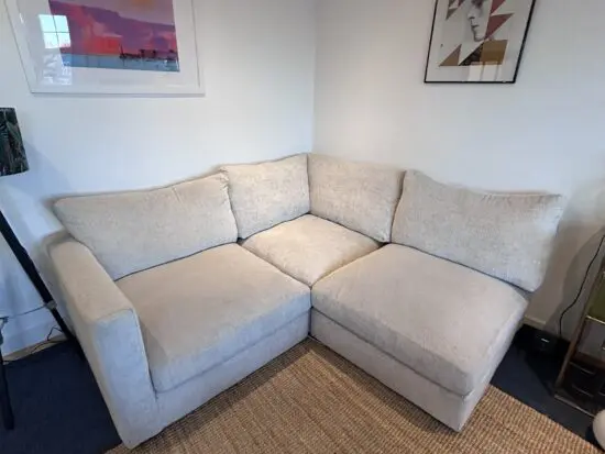 Oak Furniture Land Malvern modular 3 seater left hand corner sofa