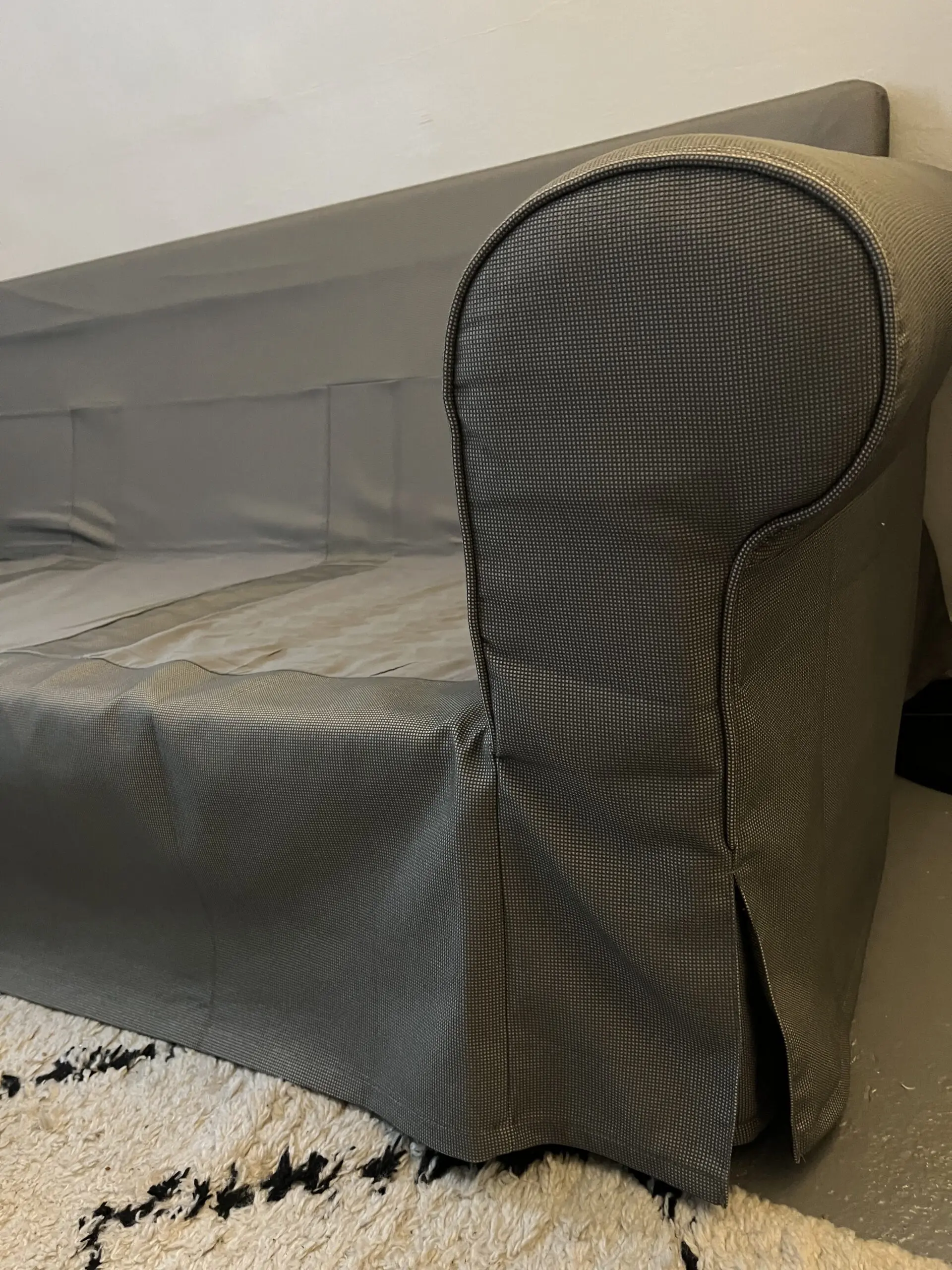 IKEA EKTORP 3 Seater Grey Sofa AND Brand New Set Of Covers