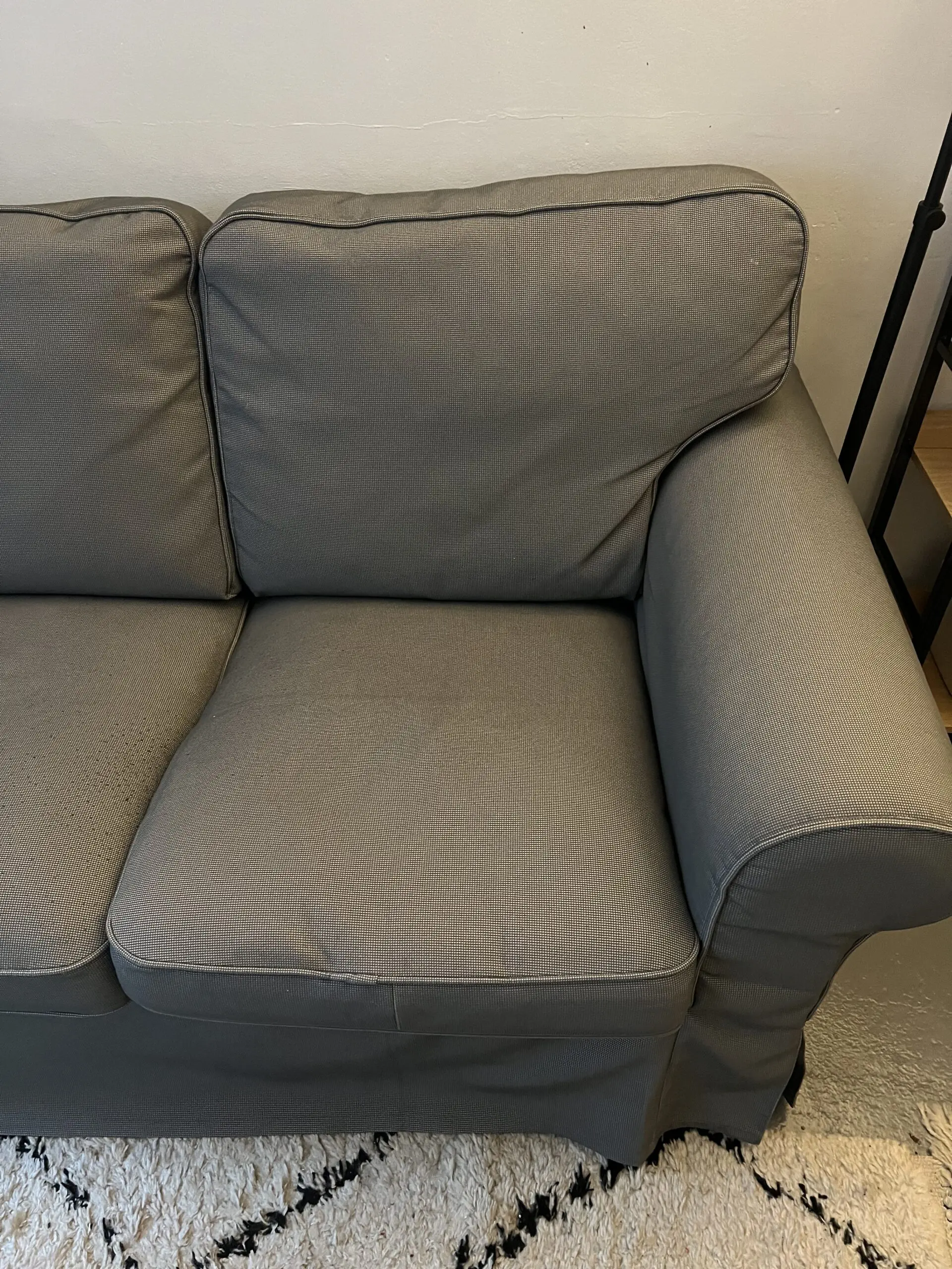 IKEA EKTORP 3 Seater Grey Sofa AND Brand New Set Of Covers