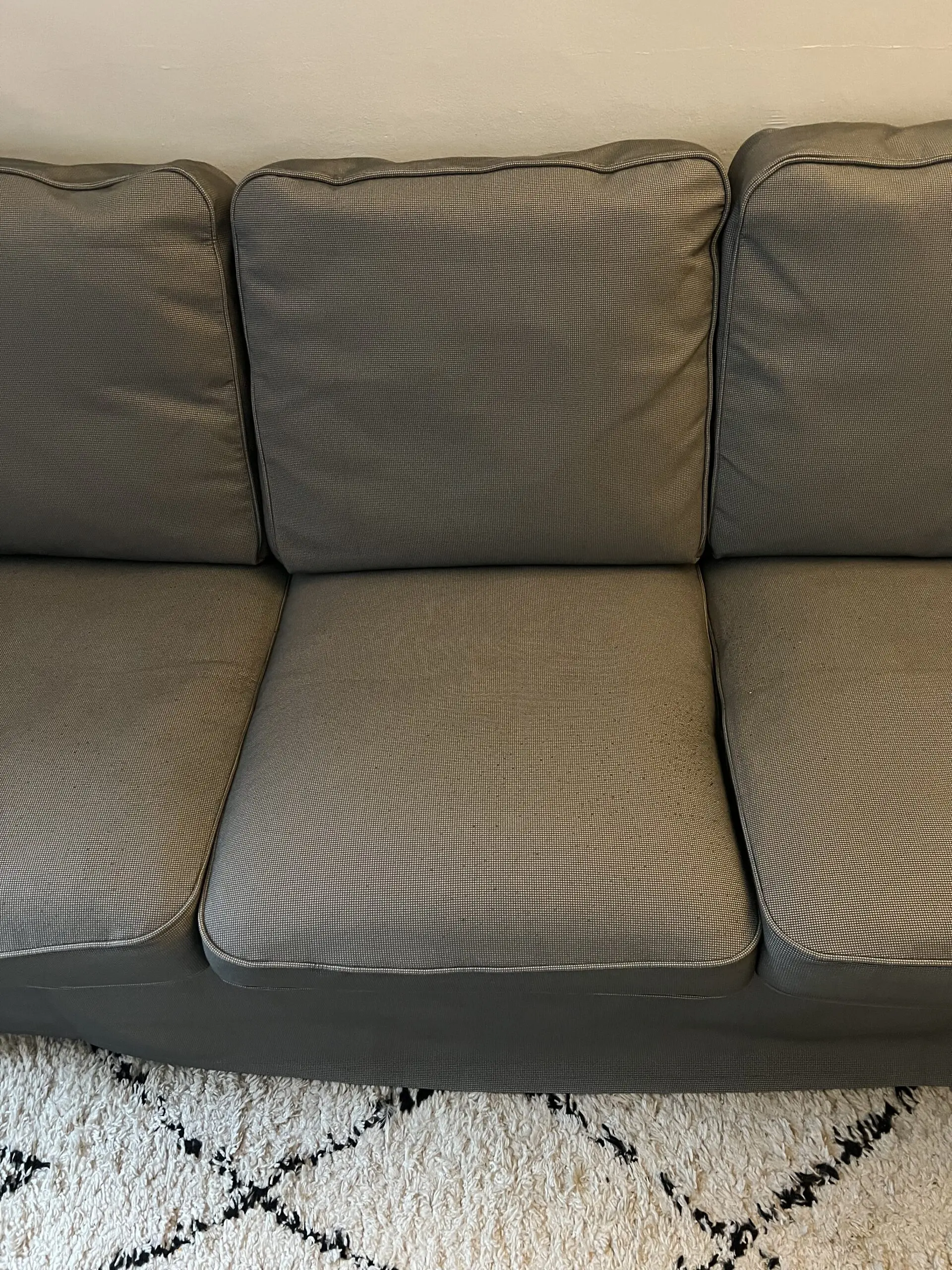 IKEA EKTORP 3 Seater Grey Sofa AND Brand New Set Of Covers
