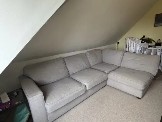 Grey Corner Sofa RHS