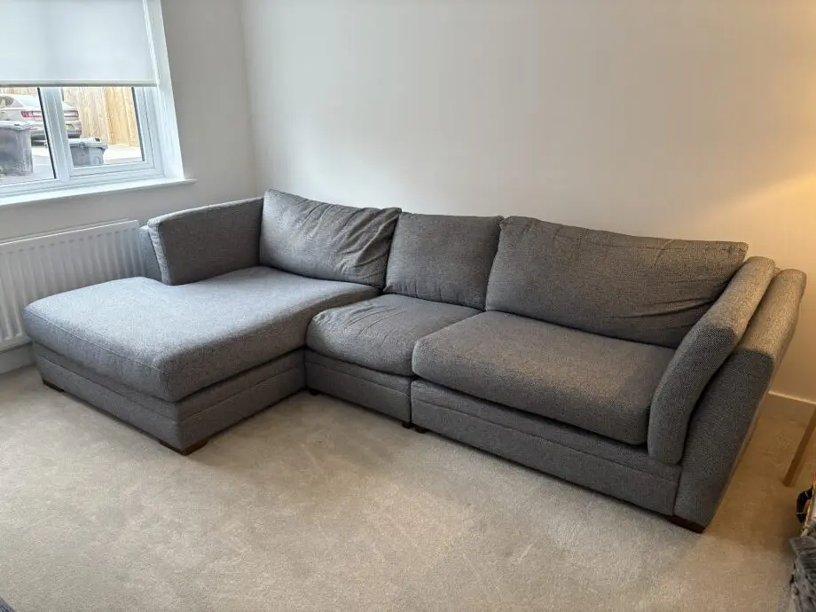 DFS House Beautiful Blue Corner Sofa