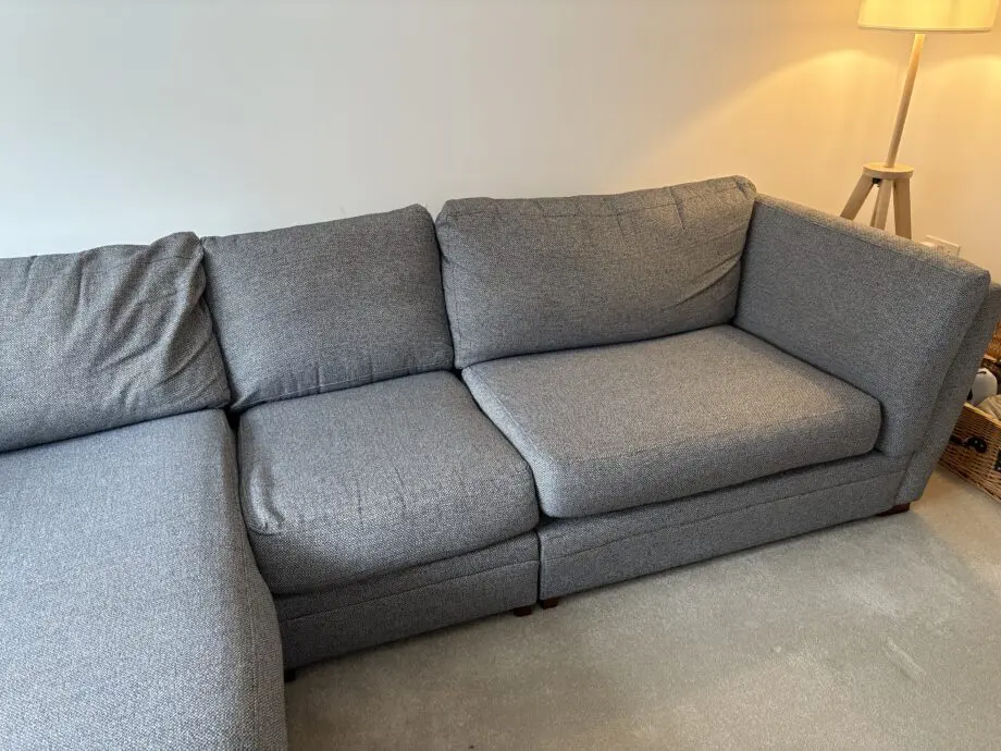 DFS House Beautiful Blue Corner Sofa
