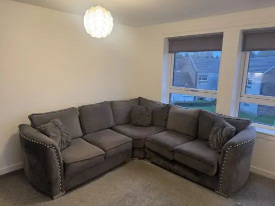 Grey corner sofa