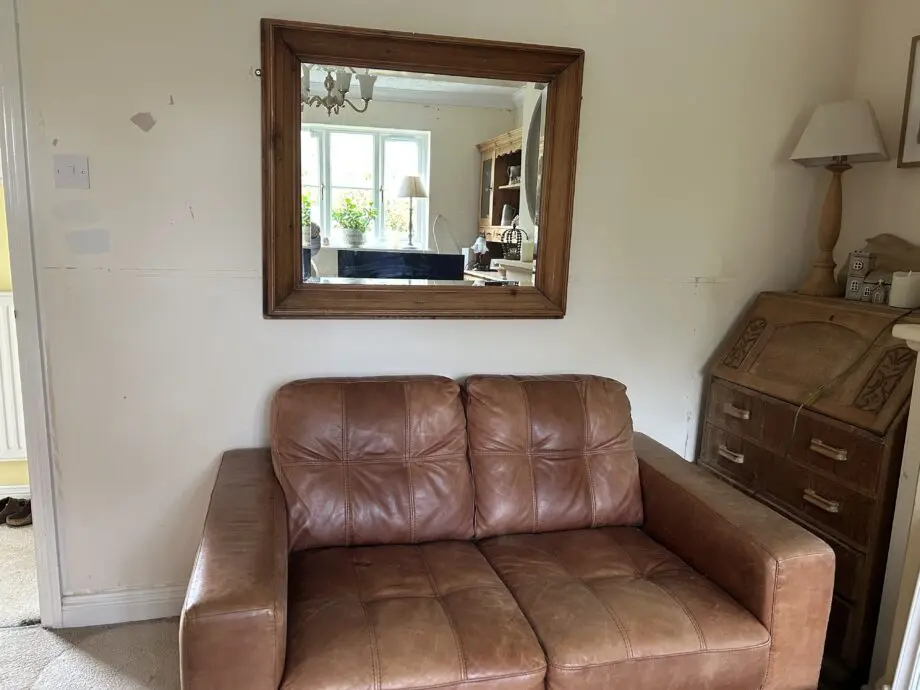 2 x 2 leather sofas