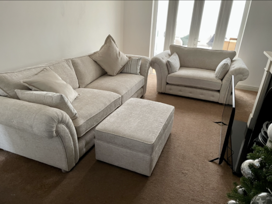 Furniture Village Oyster Bay Fabric Classic - 3 piece set