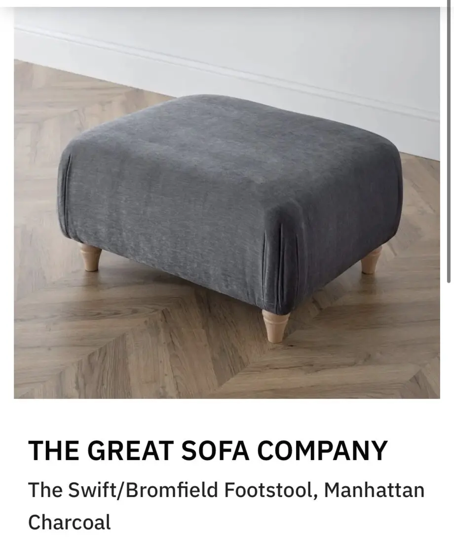 The Great Sofa Company – Bromfield Large 3-Seater Sofa (Manhattan Charcoal)