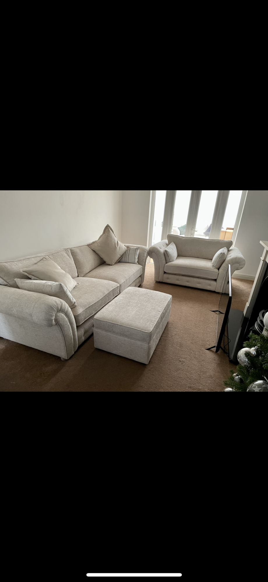 Furniture Village Oyster Bay Fabric Classic - 3 piece set