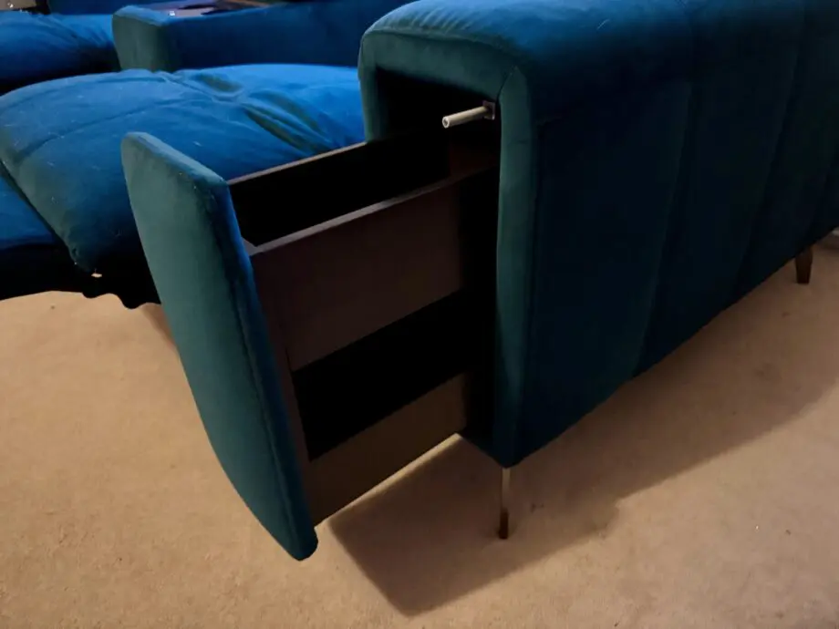 Showcase Express 2 Seat Cinema Power Recliner with Console