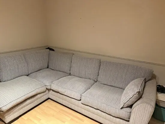 Dfs grey Brayton corner sofa