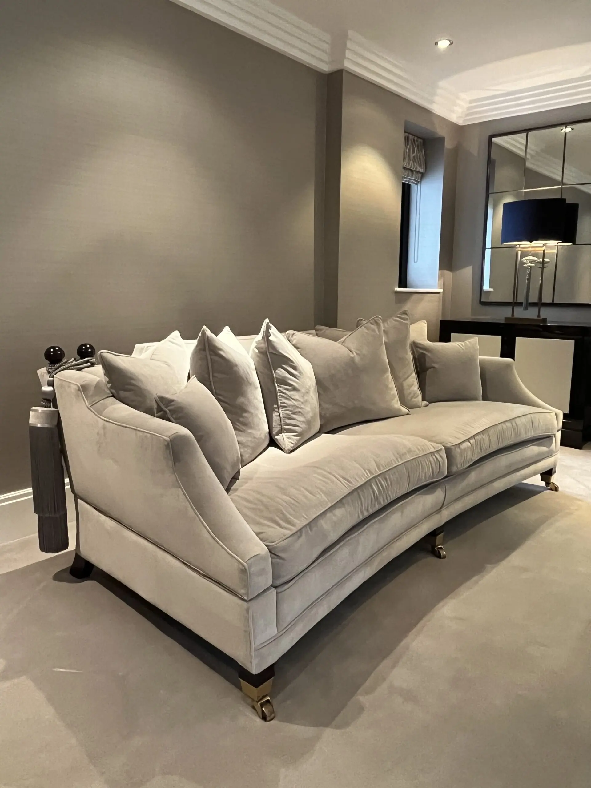Duresta Hornblower 3 seater sofa in Grey