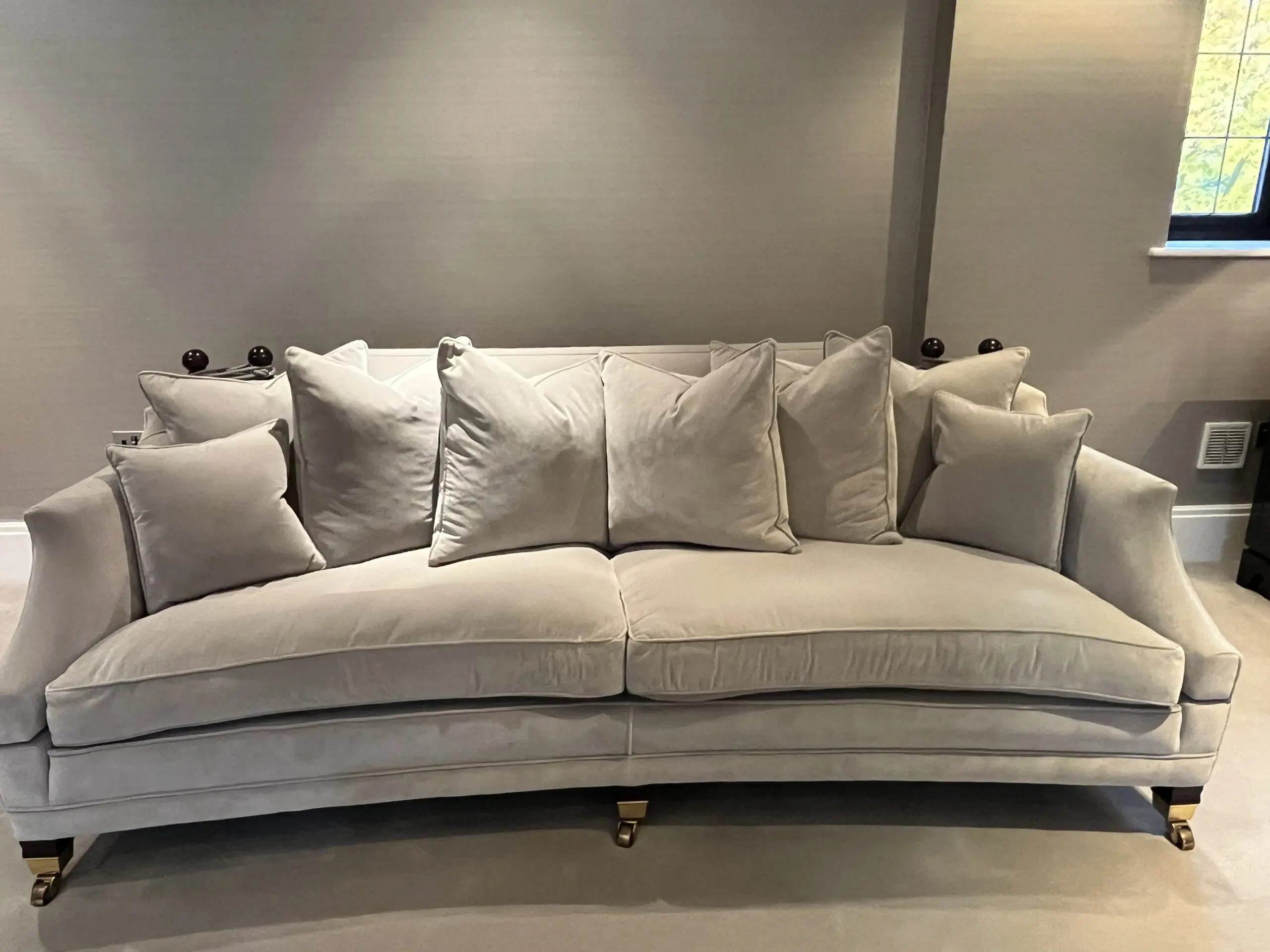 Duresta Hornblower 3 seater sofa in Grey