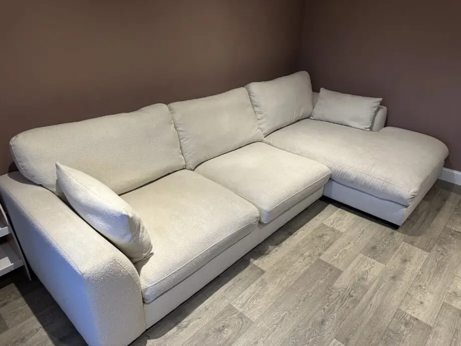 DFS Calix corner boucle sofa