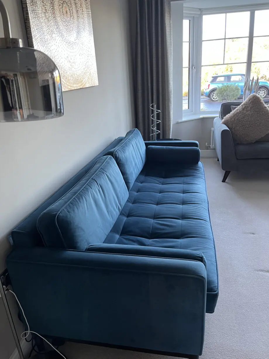 swyft model 02 teal 3 seater sofa & armchair