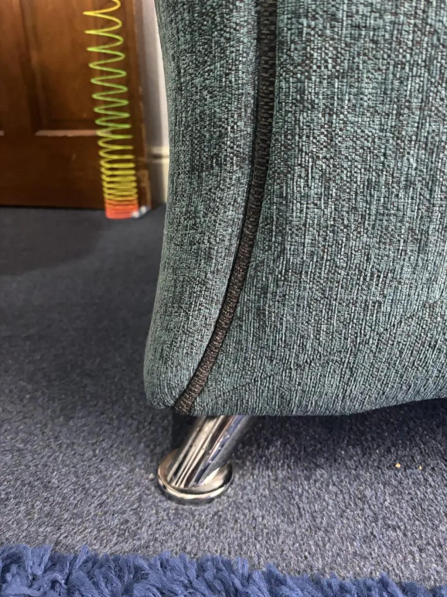 DFS Teal Blue Patten 3 Seater Sofa