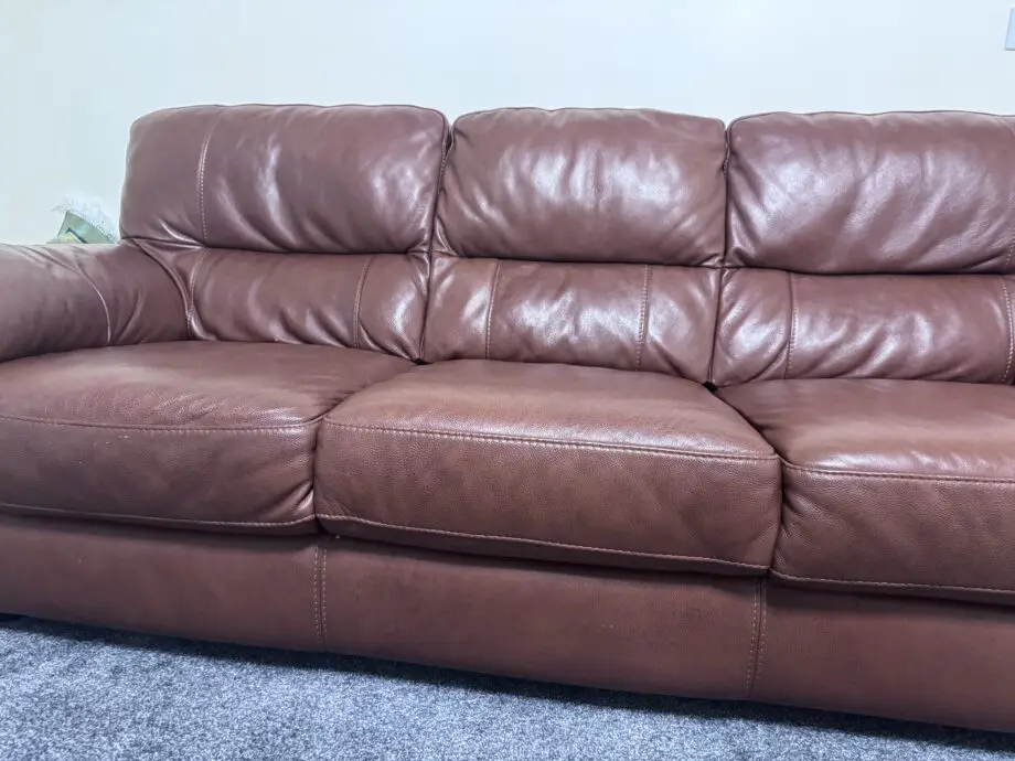 one 3 seater and one seater both set brown colour
