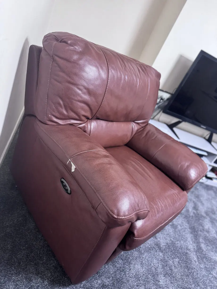 one 3 seater and one seater both set brown colour