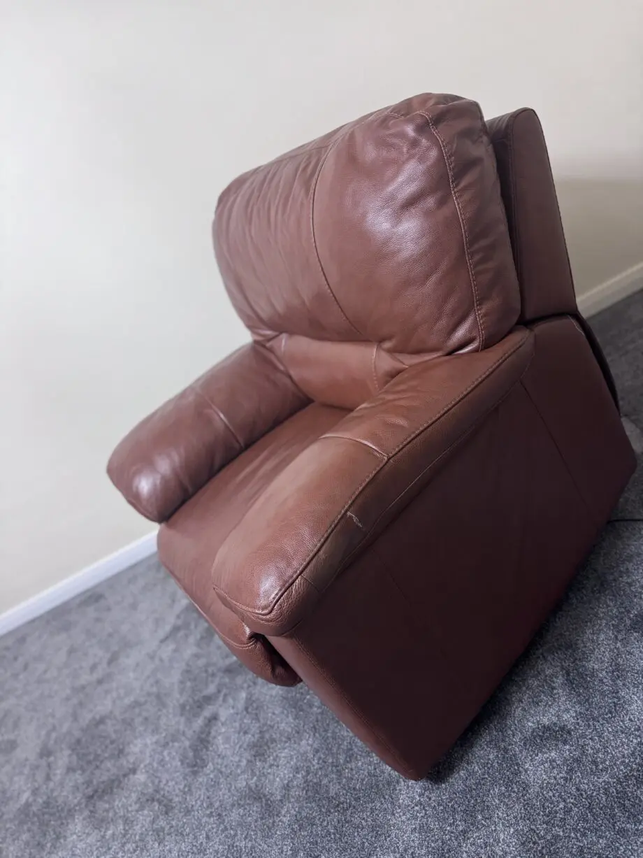 one 3 seater and one seater both set brown colour