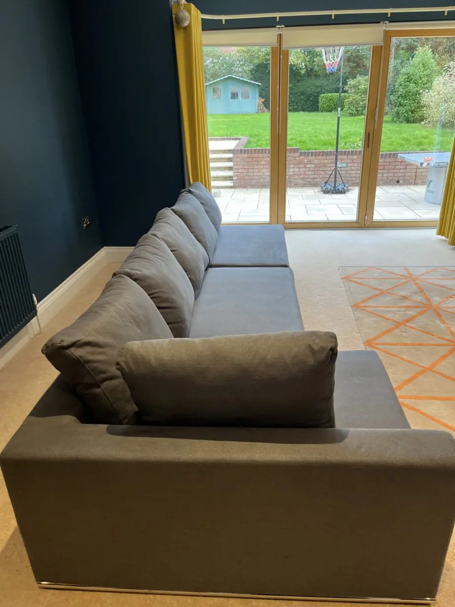 Noa Home dark grey modular chaise sofa