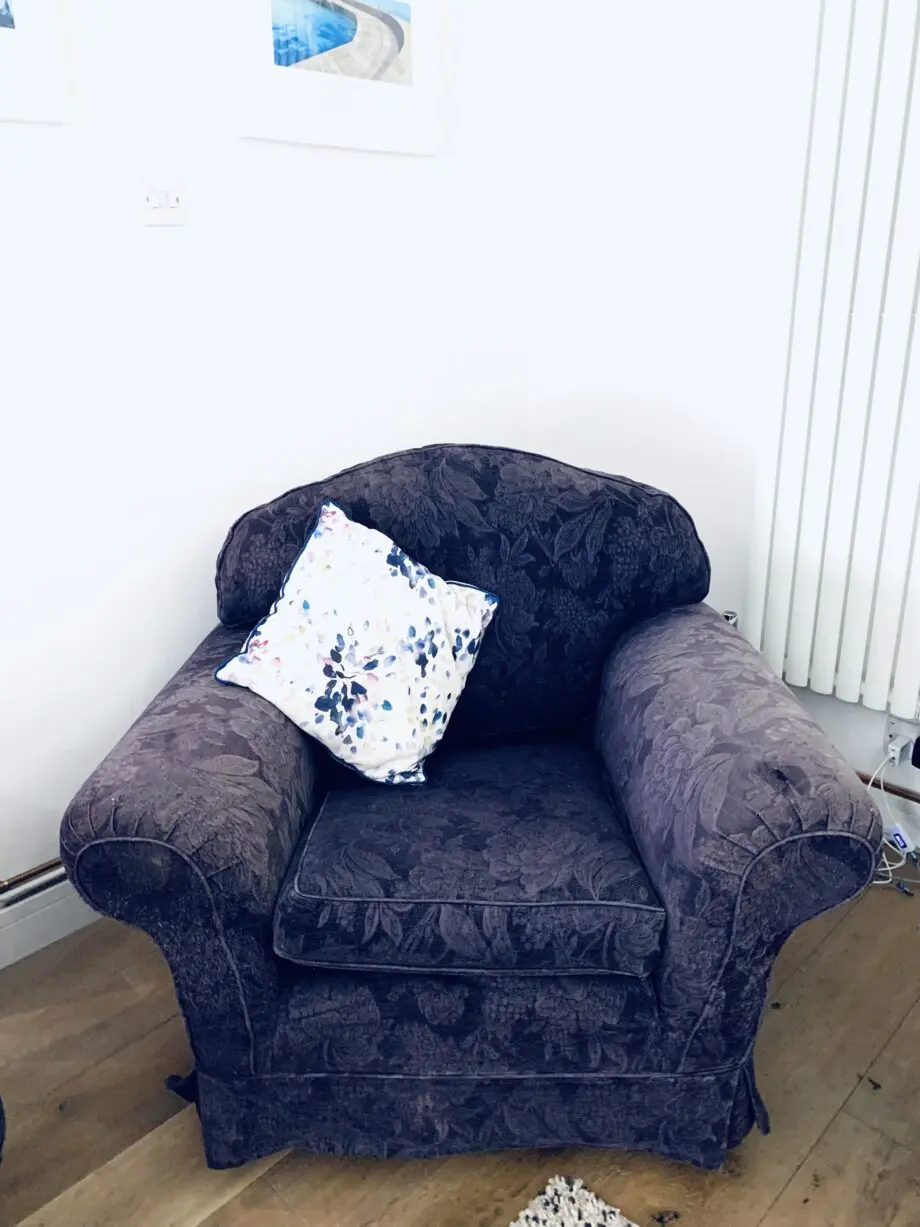 Multiyork 3 piece suite Navy Blue 4 seater 2/3 seater and Armchairblue