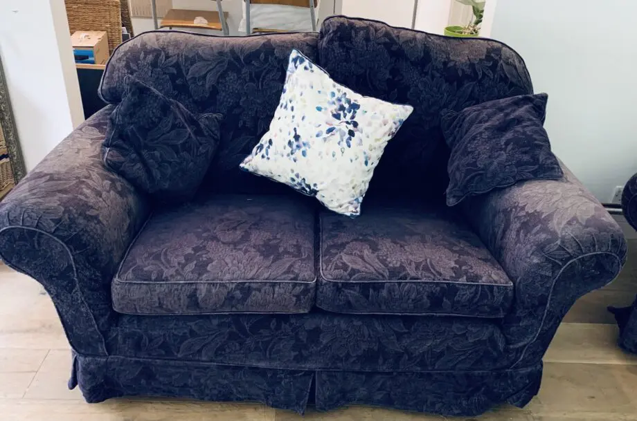 Multiyork 3 piece suite Navy Blue 4 seater 2/3 seater and Armchairblue
