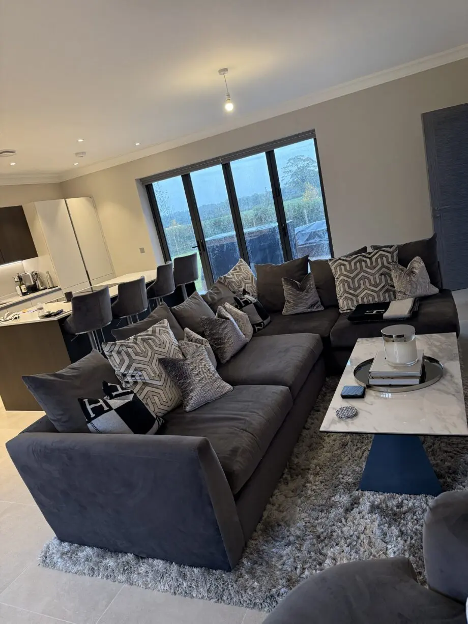 Arighi Bianchi Grey L Shape Sofa (left side)
