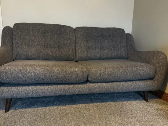 French Connection Camden Grey Settee Sofa - 3 Seater X2